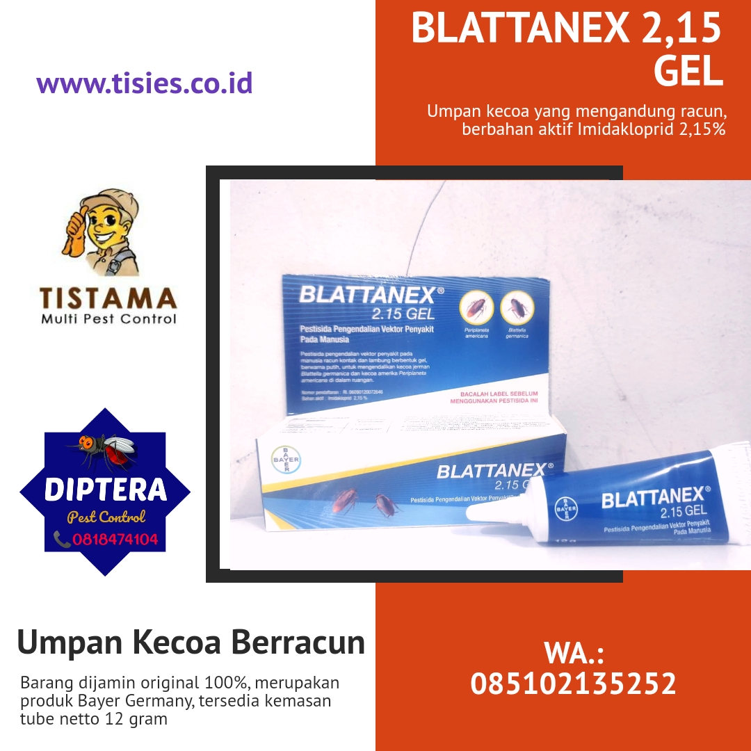 Gambar Umpan Racun Kecoa BLATTANEX 2,15 Gel 12 Gram Bayer