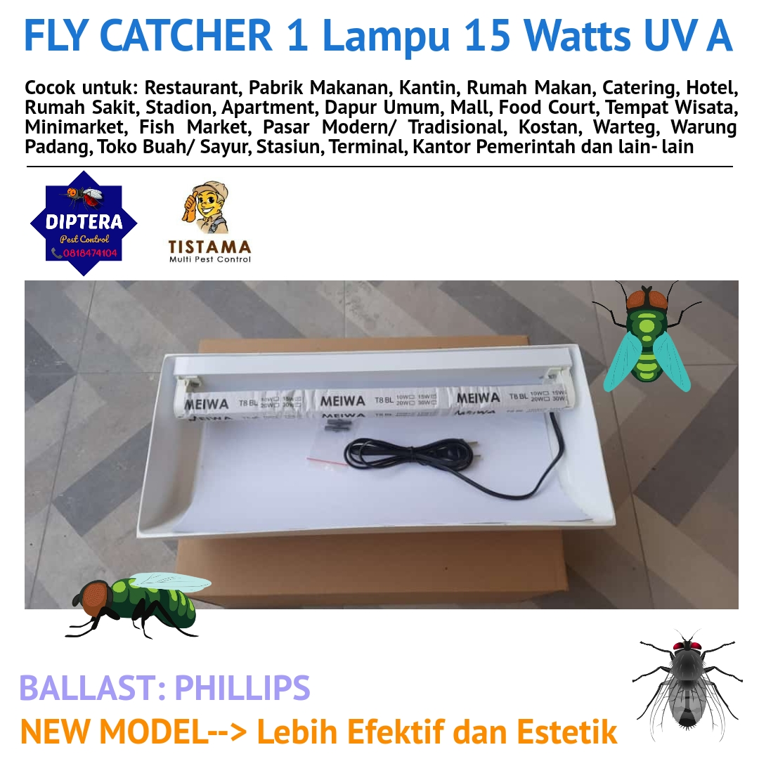 Gambar FLY Catcher 1 Lampu 15 Watts UV A